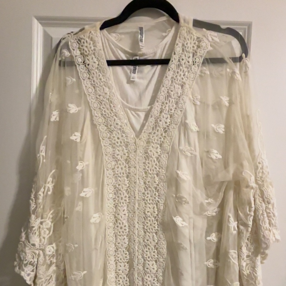 White Lacey Tunic